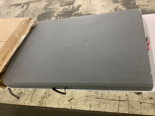 Portable Folding Plastic Dining Table w/ Handle, Lock - 8ft