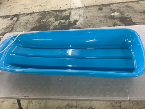 48in Kids Toboggan Snow Sled Board w/ Pull Rope, Curved Edges