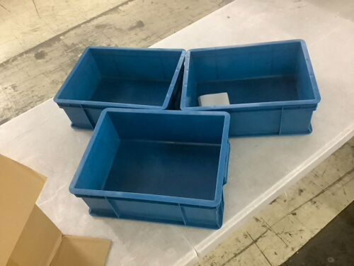 Plastic Shelf Bins, 3 pc