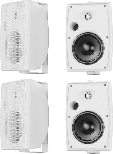 6.5 Inch Max 800W Outdoor Bluetooth Speakers, 4 Pack