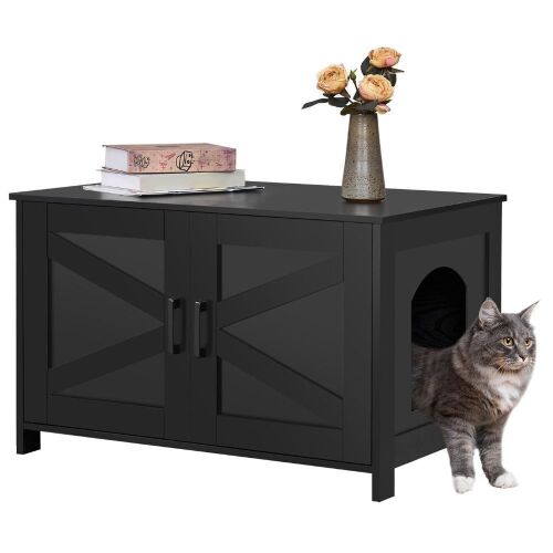 Homhedy Cat Litter Box Enclosure