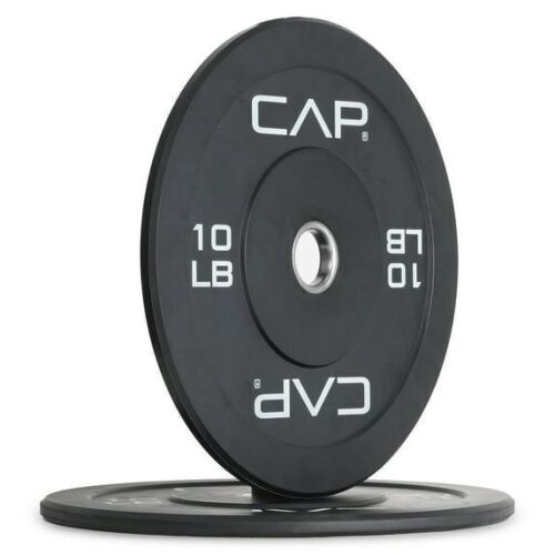 CAP Barbell Rubber Olympic Bumper Plates, 10lb Pair