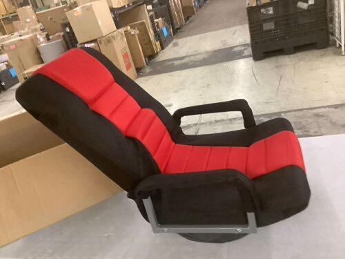 Gaming Floor Chair w/ 360-Degree Swivel, Armrest, Adjustable Backrest