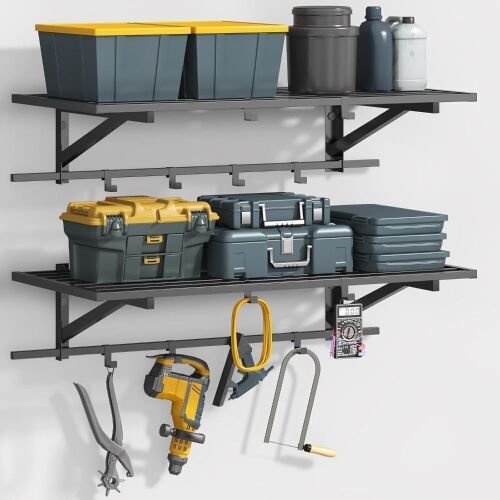 ZHNSYDN 2-Pack 2x4ft Garage Shelving