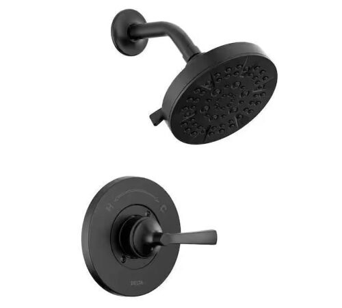 Delta Faryn Single-Handle 5-Spray Shower Faucet in Matte Black