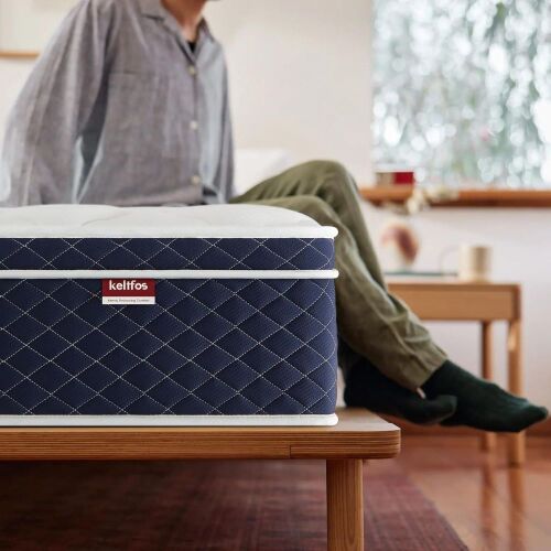 KELTFOS 12 Inch Full Mattress Hybrid Medium Bed in a Box