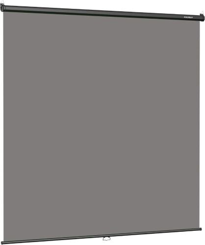 RAUBAY Retractable Pull Down Grey Screen Backdrop - 78.7" x 86.6"