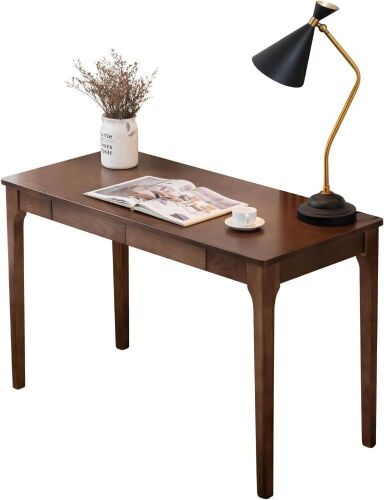 SanaForm Solid Wood Desk with Drawers, 39.4"