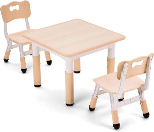 Height Adjustable Toddler Table and Chair Set