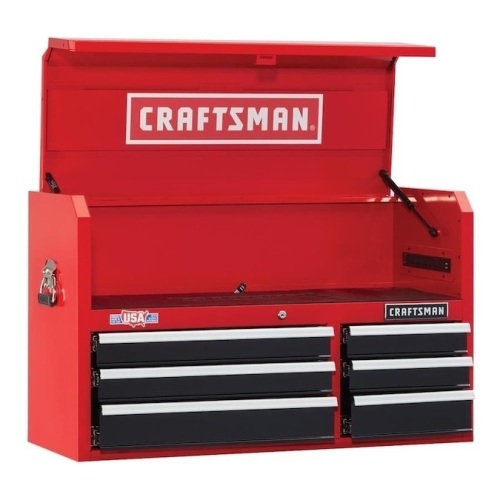 Craftsman 2000 Series 40.5-in W x 24.5-in H 6-Drawer Steel Tool Chest. New with Blemish on Top. SEE PICTURES - Lot 21