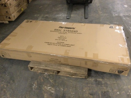 Pier1 Bradding 84" Dining Table in Shadow Gray. New - Lot 28