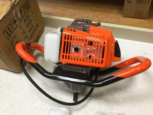 ED630 Gas Engine Auger. Appears New - Lot 29