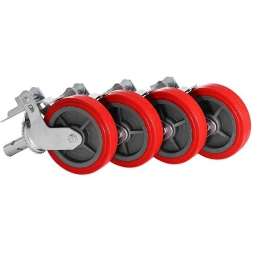 VEVOR 4PCS Scaffold Scaffolding Casters Wheel 8 x 2 Swivel Caster Durable Outdoor. New - Lot 30