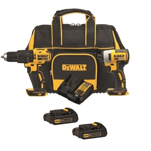 DeWalt 2-Tool 20V MAX LI-ION Cordless Brushless Drill/Driver + Impact Driver Combo Kit with Soft Sided Storage (Charger Included and (2) 1.3Ah Batteries Included). Appears New - Lot 48