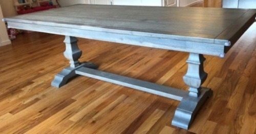 Pier1 Bradding 84" Dining Table in Shadow Gray. New - Lot 49