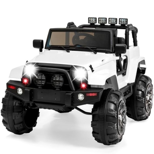 12V Kids Ride-On Truck Car Toy w/ 3 Speeds, LED Lights, Remote Control, Aux. Appears New - Lot 58