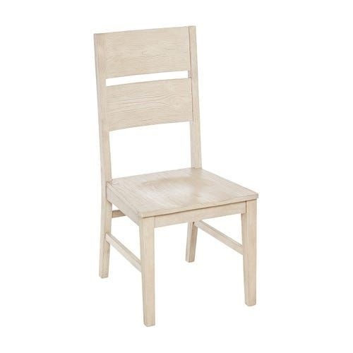Lot of (5) New Pier1 Saranda Plank Driftwood Gray Dining Chairs. - Lot 83