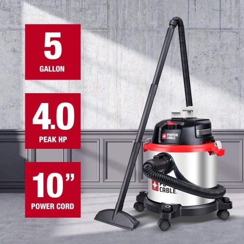 Porter-Cable 5 Gallon Wet Dry Vacuum. Appears New - Lot 115