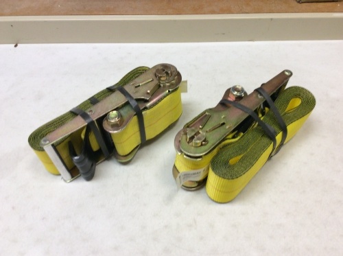 Lot of (2) Mytee Products 4"x30" Ratchet Tie Straps With Flat Hook. 5400 Pounds. Appear New - Lot 118