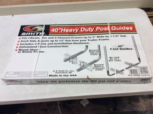 CE Smith 40" Heavy Duty Post Guides. Includes 2 Post and Installation Hardware. Appears New - Lot 217