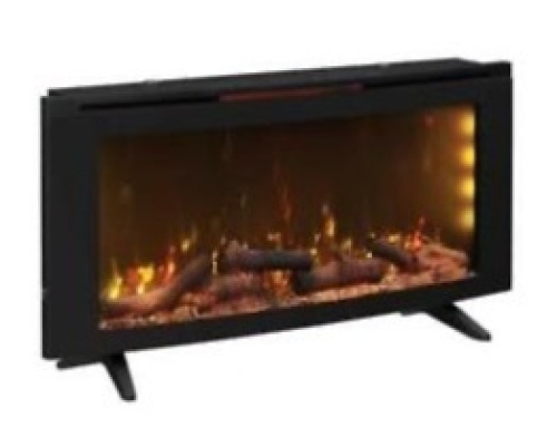 Duraflame 42HF310CGT Wall Mounted Infrared Quartz Electric Fireplace with Heater. E-Commerce. Tested/Works but missing 1/2 of stand.  - Lot 249