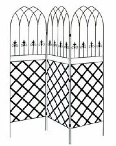 Privacy Trellis Metal Garden Climbing Plants Lattice Screen 72" H x 60" W. Appears New - Lot 260