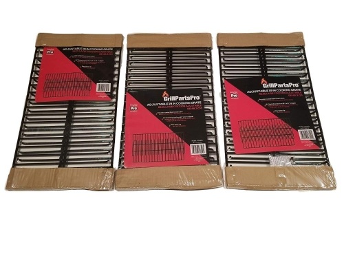 Brinkmann Set of Three Universal BBQ Grill Porcelain 19 inch Cooking Grates. Appears New - Lot 270