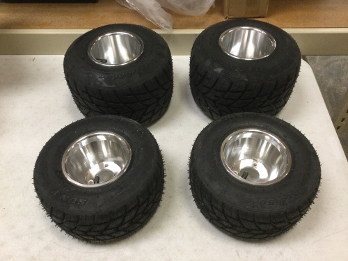 Set of (4) Go-Kart Wheels and Tires. Appear New, E-Commerce Returns - Lot 321