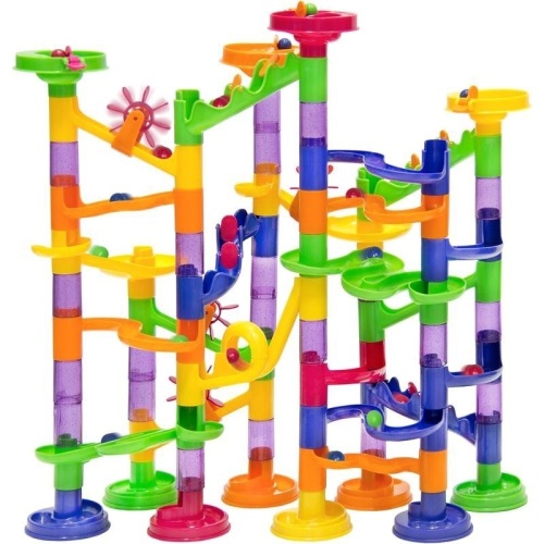 105-Piece Kids STEM Marble Run Coaster Track Toy Set. Appears New  - Lot 404