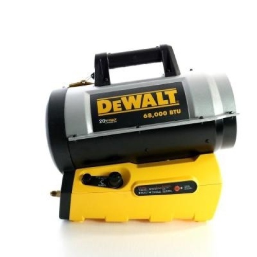 DEWALT 27,000-68,000 BTU Cordless/Hybrid Forced Air Propane Portable Heater. E-Commerce. Untested.  - Lot 419
