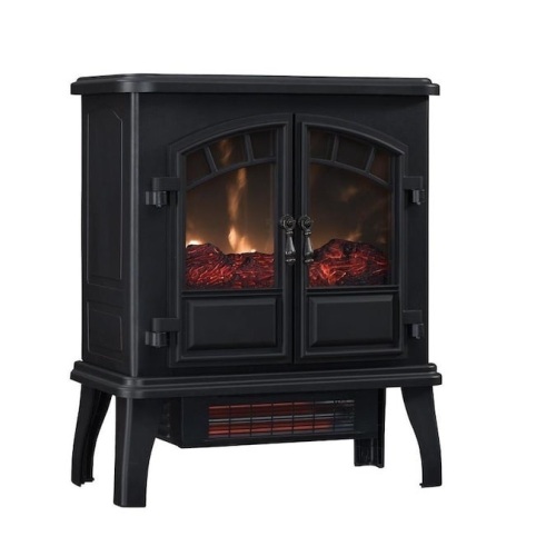 Duraflame 19.5-in W 5200-BTU Black Metal Infrared Quartz Electric Stove with Thermostat. E-Commerce. Tested/Works  - Lot 425