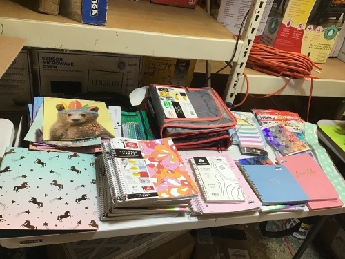 Lot of Various School Supplies (See Pics). Folders, Binders, Notebooks, Pencils, Journals, Pencil Pouches, Index Dividers, Etc.  - Lot 440
