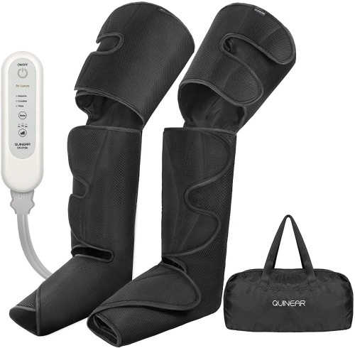 QUINEAR Leg Massager for Circulation, Foot Calf & Thigh Wrap Massager - 3 Modes & 3 Intensity Levels. Appears New - Lot 490