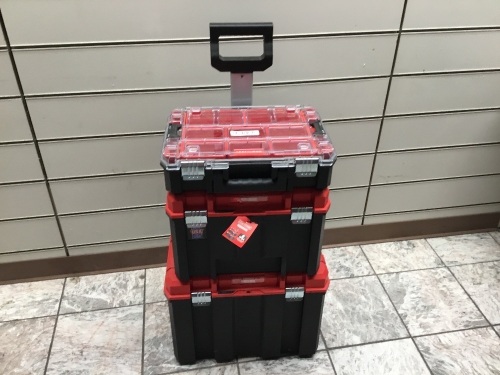 Craftsman Versa Stack. Dust & Water Resistant Portable, Stackale Tool Box Set. Red/Black. Appears New  - Lot 498