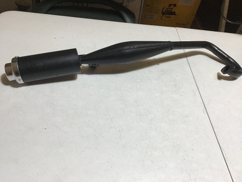 47cc 49cc 2 Stroke Engine Pocket Bike Mini Quad Exhaust Pipe Muffler with Expansion Chamber. Appears New.  - Lot 500