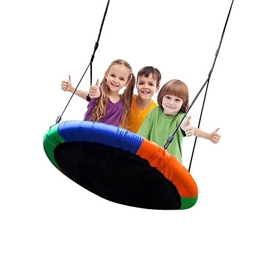 Blue island Tree Swing-Children's Outdoor Large Size 40" Diameter Durable. Appears New - Lot 530a