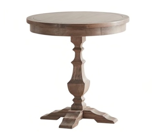 Pier1 Bradding Round End Table in Gray. New - Lot 543