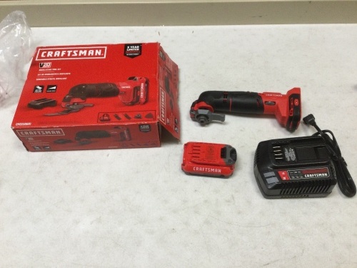 Craftsman V20 Cordless 20-Volt Max Variable Speed Oscillating Multi-Tool with Soft Case (1-Battery Included). Like New Condition. Does not come with accessories - Lot 610