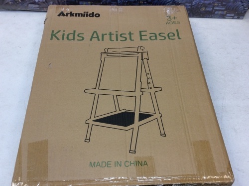 Arkmiido Kids Easel Double-Sided Whiteboard & Chalkboard Standing Easel. Appears New  - Lot 613