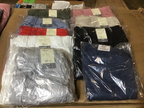 Lot of (9) Pair of Capri Pants. Various Colors. Size 14W. See Pics. Appears New.  - Lot 629