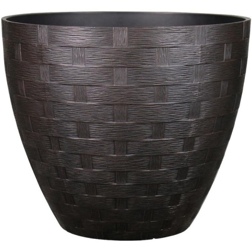 Lot of (6) Allen + Roth Frost & Fade Resistant Planters, Black. Appears New. - Lot 651