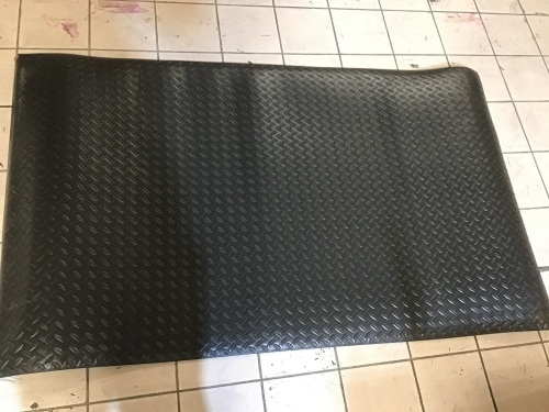 36.5 x 60", Anti-Fatigue Floor Mat, Black. Appears New  - Lot 656
