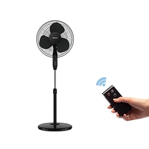 PELONIS 16-Inch 3-Speed 16" Adjustable Height Oscillating Pedestal Fan w/ Remote Control. Appears New.  - Lot 677