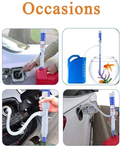 Lot of (8) Multi-Function Portable Automated Siphon Pump w/ Bendable Suction Tube for Liquid Transfer (Batteries, not incl.) Appears New.  - Lot 717B
