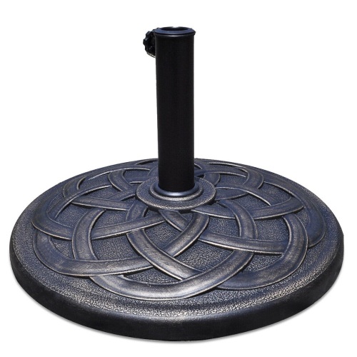 22" Round Umbrella Base Stand Market Patio Standing Outdoor Heavy Duty. Appears New - Lot 725