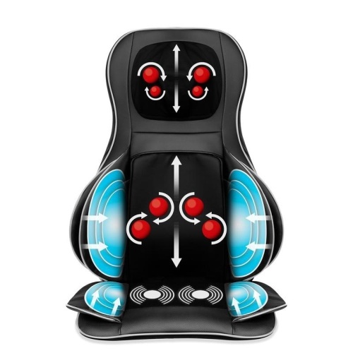 Air Compression Shiatsu Neck & Back Massager Seat w/ Heat, Rolling Massage. Appears New - Lot 731