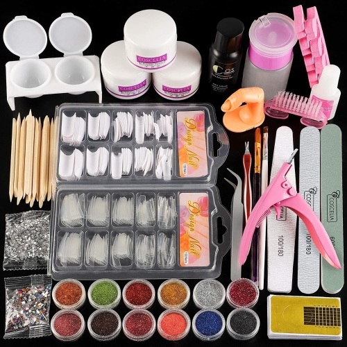 (7) Sets of Coscelia Acrylic Nail Kit. Acrylic Powder & Liquid Nail Decoration Set/Kit. Appears New - Lot 801