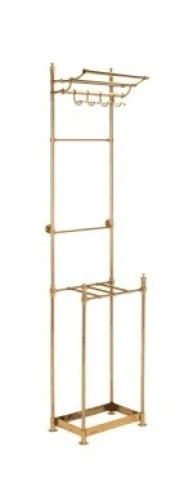 Happimess Tenley 80 Inch Tall Coat Rack with Four Hooks and Umbrella Stand. Appears New - Lot 825