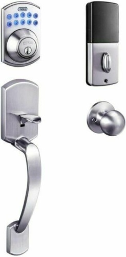 Tacklife Electronic Keypad Deadbolt, Front Door Handset w/ Polo Knob Featuring 1-Touch Motorized Locking, Auto Locking. Satin-Nickel Finish. Appears New  - Lot 838