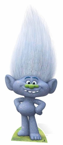 Lot of (2) Guy Diamond - Trolls Cardboard Cutout Standup. 38" x 15". Appears New - Lot 860